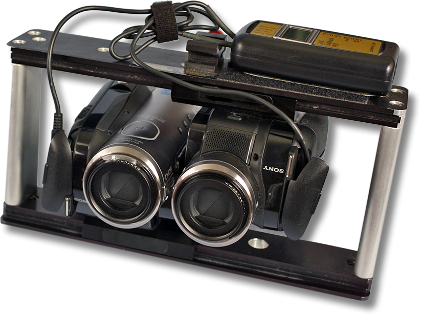 Dual Camera Bracket Mount 2 Cameras 3D Stereo Adapter 